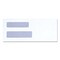 Universal 3.63 in. x 8.88 in. Square Flap Gummed Closure #8 5/8 Double Window Business Envelope - White (500/Box)